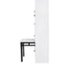 Versatile Tipping Bucket Shoe Cabinet with 3 Flip Drawers, Maximum Storage Entryway Organizer with Drawer, Free Standing Shoe Rack with Pull-down Seat for Hallway, White - DTYStore