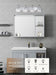 Indoor Decorative Lighting Iron Stainless Steel Crystal Bathroom Vanity Light Chrome Color 4-Light E26 Bulb Wall Lights - DTYStore