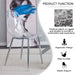 Modern simple transparent dining chair plastic chair armless crystal chair Nordic creative makeup stool negotiation chair Set of 4 and plating metal legW115164140,TW-1200 - DTYStore