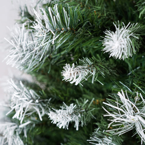 Artificial Christmas 3-Piece Set Wreath and 2 Entrance Trees with LED Lights in White+Green, Premium PVC with Metal Stand, 4 ft Height - Image 11