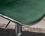 Masaccio Velvet Upholstered Adjustable Swivel Barstool, Set of 2, Green - DTYStore