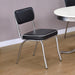 Black and Chrome Upholstered Side Chairs (Set of 2) - DTYStore