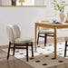 1 PC Wooden Frame Upholstered Shell Dining Chair,Modern Armless Chairs Comfor Kitchen Chairs for Living Room,Restaurant - DTYStore