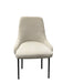 Upholstery Boucle Fabric Dining Side Chair Set of 2, Beige - DTYStore