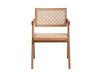 Velentina Rattan & Natural Finish Arm Chair (Set of 2) - DTYStore