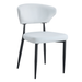 White Minimalist Ergonomic Dining Chair, With A Curved Backrest For Comfortable Design,Unlocking A Comfortable And Minimalist New Sitting Posture. A Pack Of 4.Available In Black And White. - DTYStore