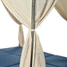 U_Style Adjustable Sun Bed With Curtain,High Comfort,With 3 Colors - DTYStore