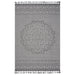 DTY Signature Collection 4X6 Gray/White /Medallion Indoor/Outdoor Area Rug - DTYStore