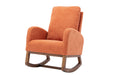 living room Comfortable rocking chair living room chair Orange - DTYStore