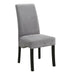 Grey and Black Upholestered Dining Chair (Set of 2) - DTYStore