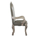 Grey and Vintage Bone White Arm Chairs (Set of 2) - DTYStore