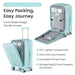 Luggage Sets 3 Piece(20/24/28), Expandable Carry On Luggage with TSA Lock Airline Approved, 100% PC Hard Shell and Lightweight Suitcase with Front Pocket and Spinner Wheels
