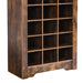 Stylish Design 30 Shoe Cubby Console, Contemporary Shoe Cabinet with Multiple Storage Capacity, Free Standing Tall Cabinet with Versatile Use for Hallway, Bedroom, Rustic Brown - DTYStore