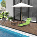Outsunny Folding Chaise Lounge Chair, Pool Sun Tanning Chair, Outdoor Lounge Chair with Reclining Back, Breathable Mesh Seat, Headrest for Beach, Yard, Patio, Green - DTYStore