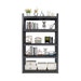 78"H 5 Tier Metal Shelves for Storage Garage Shelving 2000LBS Heavy Duty Storage Shelves Adjustable Garage Shelf Industrial Shelving Unit Storage Utility Rack,47.2"W*18"D*78"H,Black - DTYStore