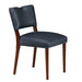 Bryson Midnight Blue Faux Leather Dining Chair - Set of 2 - DTYStore