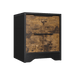 Black Wooden Nightstand with Two Drawers for Bedrooms and Other Places. - DTYStore