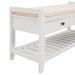 Shoe Rack with Cushioned Seat and Drawers, Multipurpose Entryway Storage Bench - DTYStore