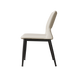 Modern minimalist white PU leather Dining Chairs Set of 2, comfortable backrest design, metal leg support, suitable for restaurants, kitchens, and offices. - DTYStore
