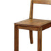 Dark Oak Rustic Style Solid wood Kitchen Set of 2pc Dining Chairs Panel Back Chairs Dining Room - DTYStore