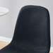 Luxury Simple Chair - Set of 4 BLACK Linen-Cotton Material High Resilience Dining Chair with Metal Golden Leg.Integral metal leg architecture,Suitable for various interior decoration styles. - DTYStore