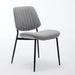 Furniture, Dining Chairs Set of 2 Modern Retro Linen Chair with Bentwood Back Upholstered Seat Metal Legs Adjustable Foot for Kitchen Dining Room Chairs(Gray Linen) - DTYStore