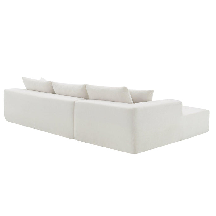 Modular Sectional Living Room Sofa Set, Modern Minimalist Style Upholstered Couch,2 PC Free Combination - DTYStore