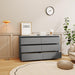 Grey Large 6 drawers chest of drawer dressers table - DTYStore