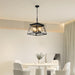 4-Light Farmhouse Chandeliers For Dining Room Black(No Bulbs) - DTYStore