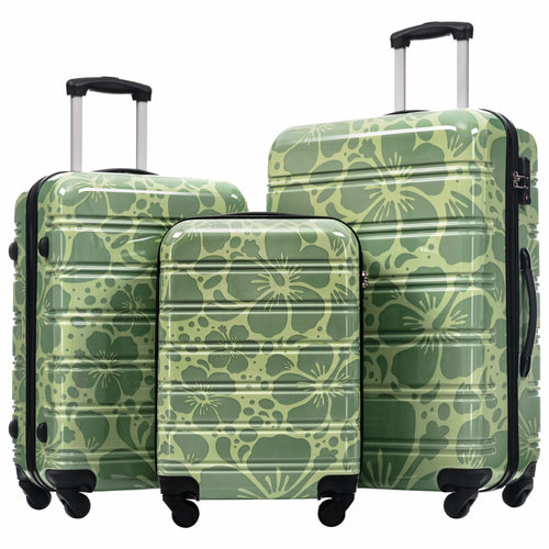 Hardshell Luggage Sets 3 pcs Spinner Suitcase with TSA Lock Lightweight-20'+24'+28' Luggages - Image 1