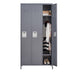 3 Door 72"H Metal Lockers With Lock for Employees,Storage Locker Cabinet for Home Gym Office School Garage,Gray - DTYStore