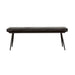 Espresso and Black Tufted Cushion Side Bench - DTYStore