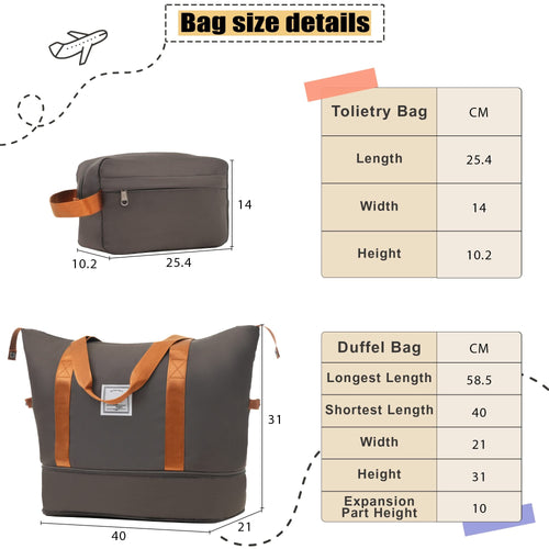 Softside Luggage Expandable 3 Piece Set Suitcase with Duffel Bag Upright Spinner Softshell Lightweight Luggage Travel Set - Image 87