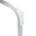 Luxury Simple Arch Chair - Set of 4 White PU Material High Resilience Dining Chair with Arched Metal Silver Leg. - DTYStore