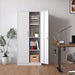 71"H Metal Garage Storage Cabinet, White Tool Steel Locking Cabinet with Doors and 3 Adjustable Shelves, Tall Cabinets for Garage Storage Systems Lockable File Cabinet for Home Office,Classroom,Pantry - DTYStore