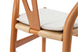 Wishbone Chairs for Dining Room,Soild Wood Weave Dining Chair,Armchair,Fully Assembled,Set of 2 - DTYStore