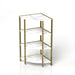4-Tier Corner Open Shelf,Bookcase Freestanding Shelving Unit,Plant Stand Small Bookshelf for Living Room, Home Office, Kitchen, Small Space - DTYStore