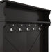 Hall Tree with Top Shelf and Storage Bench, Hallway Shoe Cabinet with Sliding Doors, Coat Rack with 5 Hanging Hooks for Entryways Hallways, Black - DTYStore