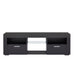 Black morden TV Stand with LED Lights,high glossy front TV Cabinet,can be assembled in Lounge Room, Living Room or Bedroom,color:Black - DTYStore