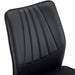 Four black dining chairs. A medieval modern chair made of PU material with soft cushions, equipped with golden metal legs. Suitable for restaurants and living rooms - DTYStore