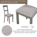 5 Piece Industrial Wooden Dining Table Set with 4 Chairs for Dining Room - DTYStore