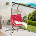 Double Egg Chair with Stand Hanging Indoor Outdoor Wicker Rattan Patio Basket Egg Swing Chair Hammock Egg Chairs with UV Resistant Cushions 600 lbs for Bedroom Balcony Patio - DTYStore