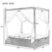 U_Style Adjustable Sun Bed With Curtain,High Comfort,With 3 Colors - DTYStore