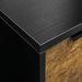 Black Wooden Nightstand with Two Drawers for Bedrooms and Other Places. - DTYStore