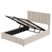 Full size Upholstered Platform bed with a Hydraulic Storage System - Beige(OLD SKU: LP000111AAA) - DTYStore
