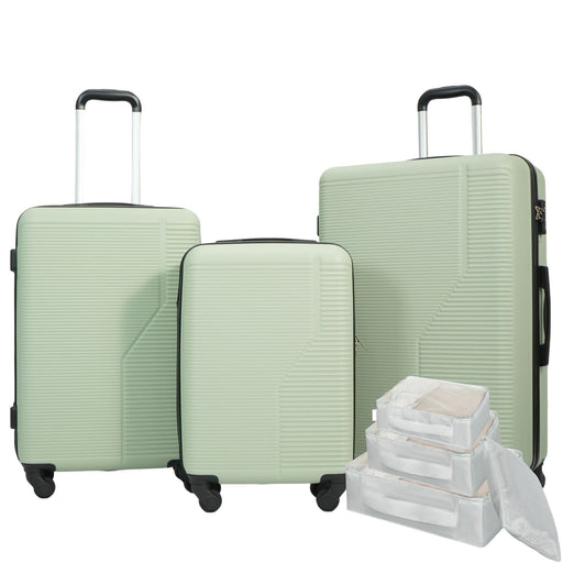 Durable ABS Hardshell Luggage Set with Spinner Wheels and TSA Lock, Lightweight