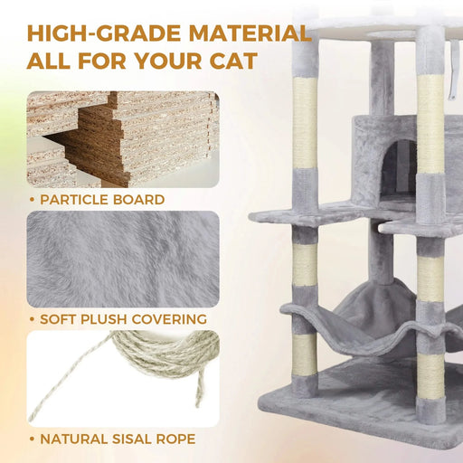 gray cat tree cy13 Default -DTYStore