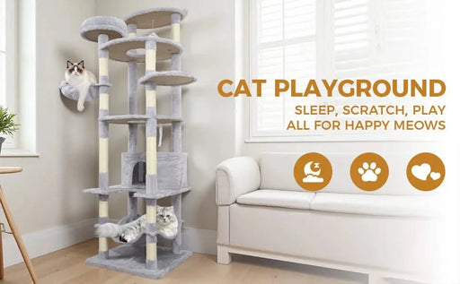 gray cat tree cy13 Default -DTYStore