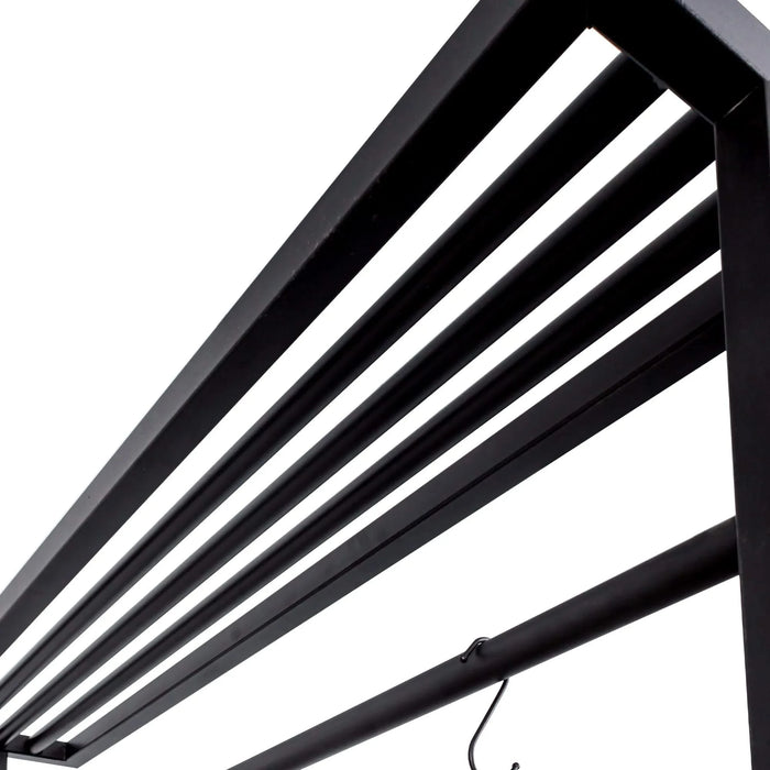 kitchen Island, Bakers Rack, Island Table for Kitchen,3 Tier Microwave Stand Oven Shelf with Storage, Storage Shelf for Kitchen Dining Room Living Room,3 Hooks Default -DTYStore