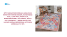 DTY Signature Cream Area Rug 8x10 for Home Decor, Washable Rug, Low-Pile, Non-Slip, Non-Shedding, Foldable, Kid &amp; Pet Friendly - Area Rugs for living room, bedroom, kitchen (Cream, 8&#039; x 10&#039;) by@Outfy